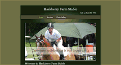 Desktop Screenshot of hackberryfarmstable.com